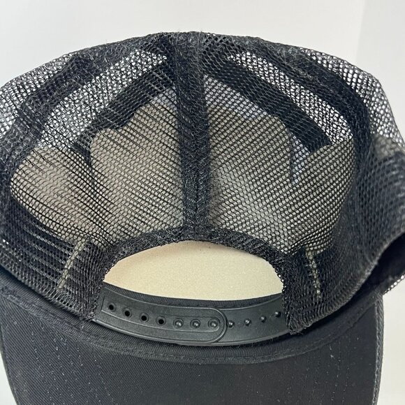 Bass‎ Pro Shops Black Mesh-Back Trucker Hat With Logo Adjustable SnapBack - Picture 7 of 7